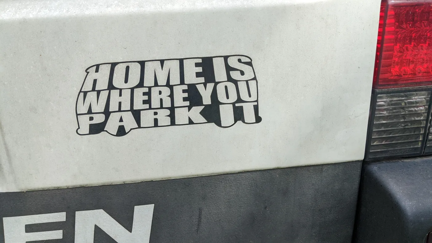 Wohnmobil Aufkleber mit Spruch