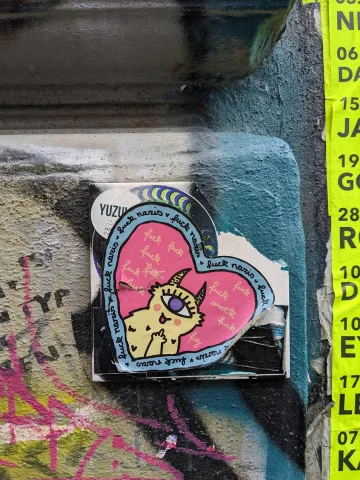 Herz Aufkleber Streetart FCK