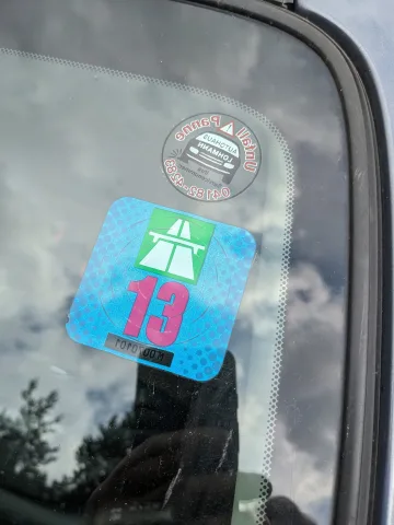2013 Schweiz Vigniette auf Nissan Note