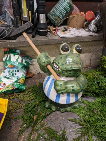 Frosch Figur lustig